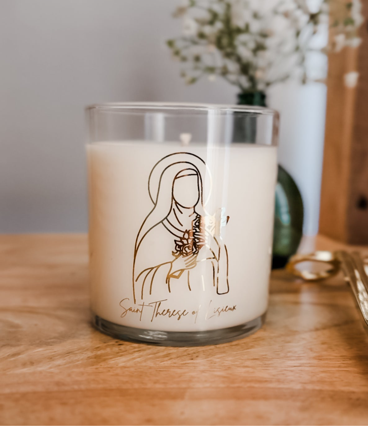 Saint Therese of Lisieux Candle