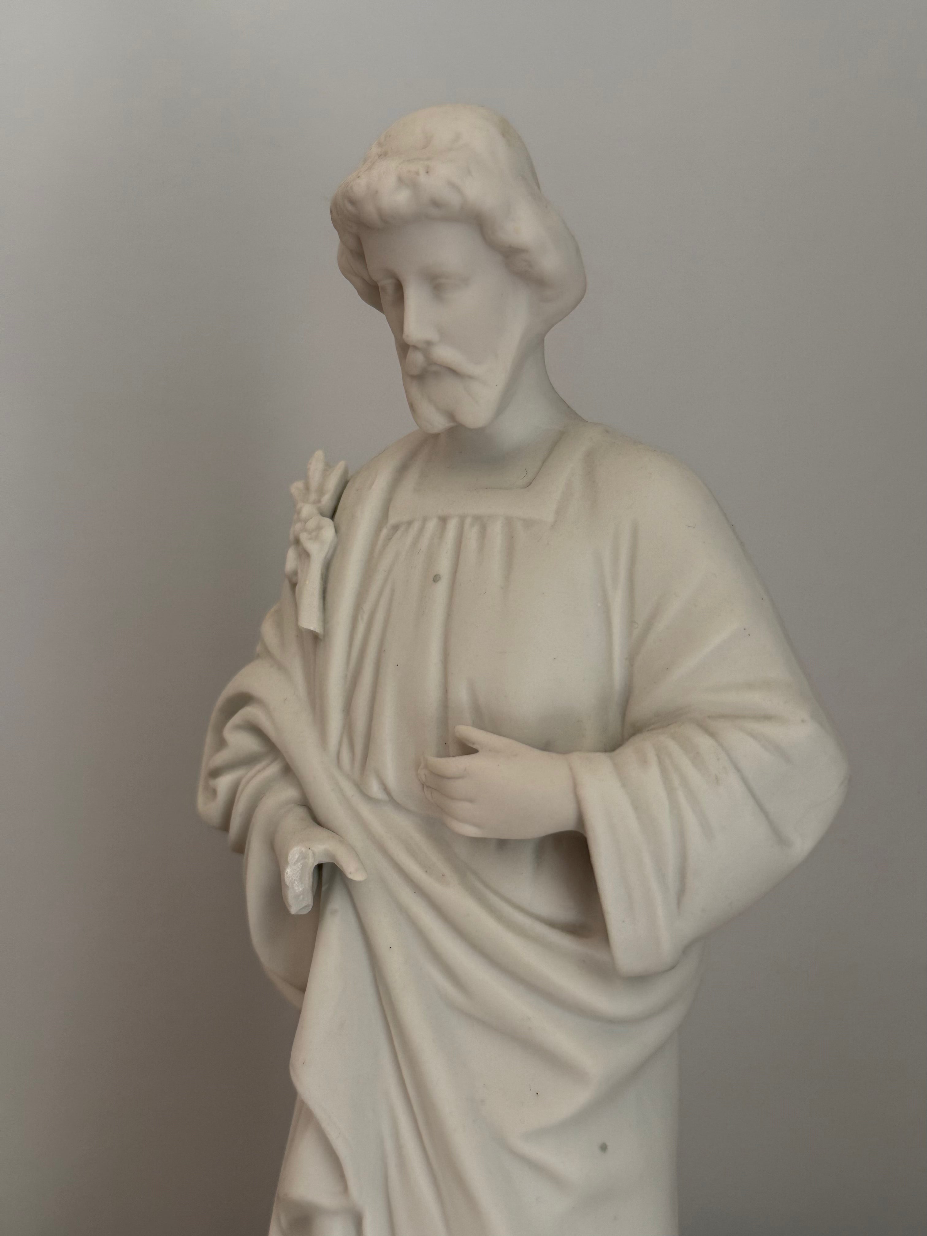 Saint Joseph Bisque Statue