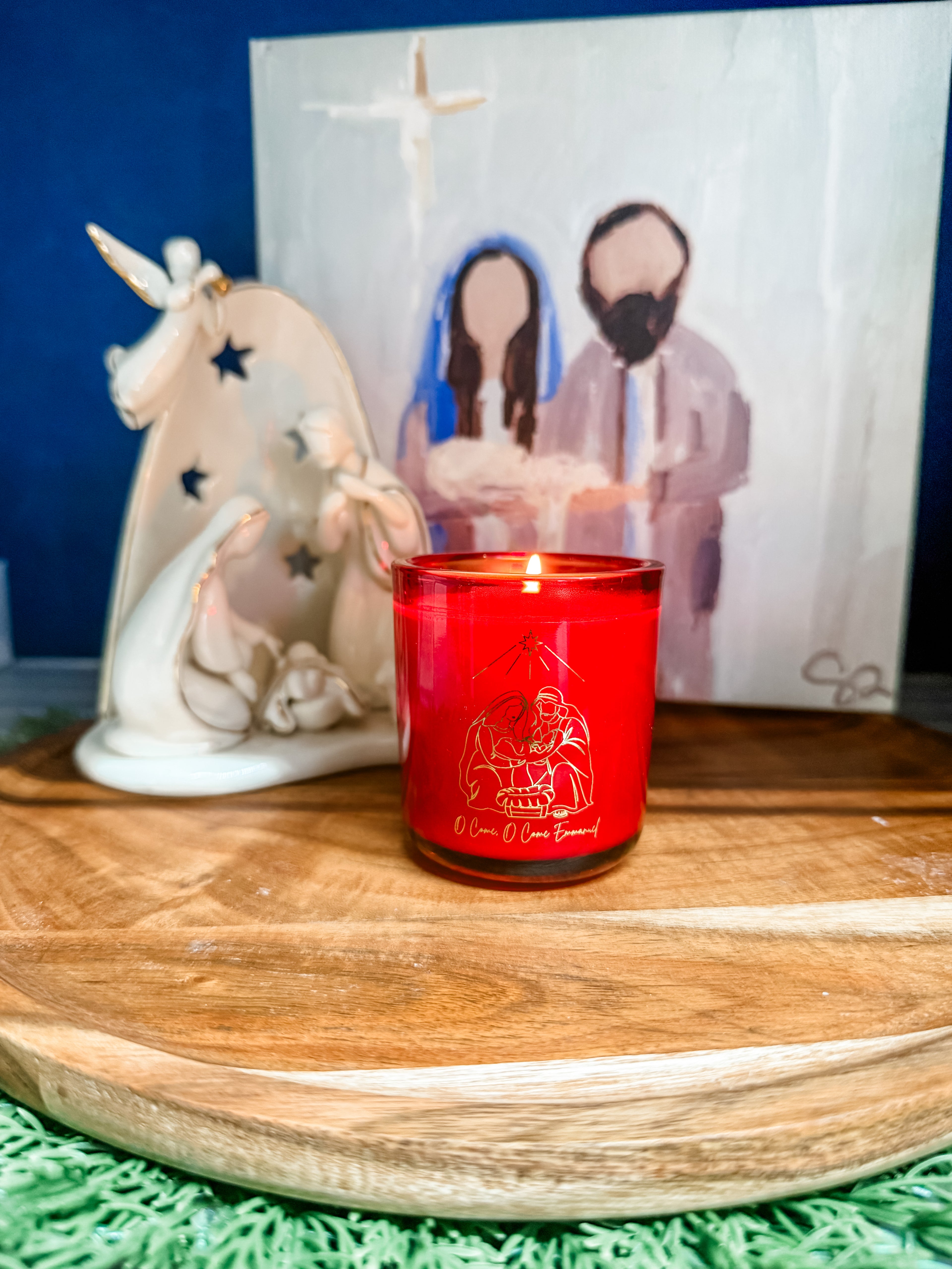 Mini Nativity Candle