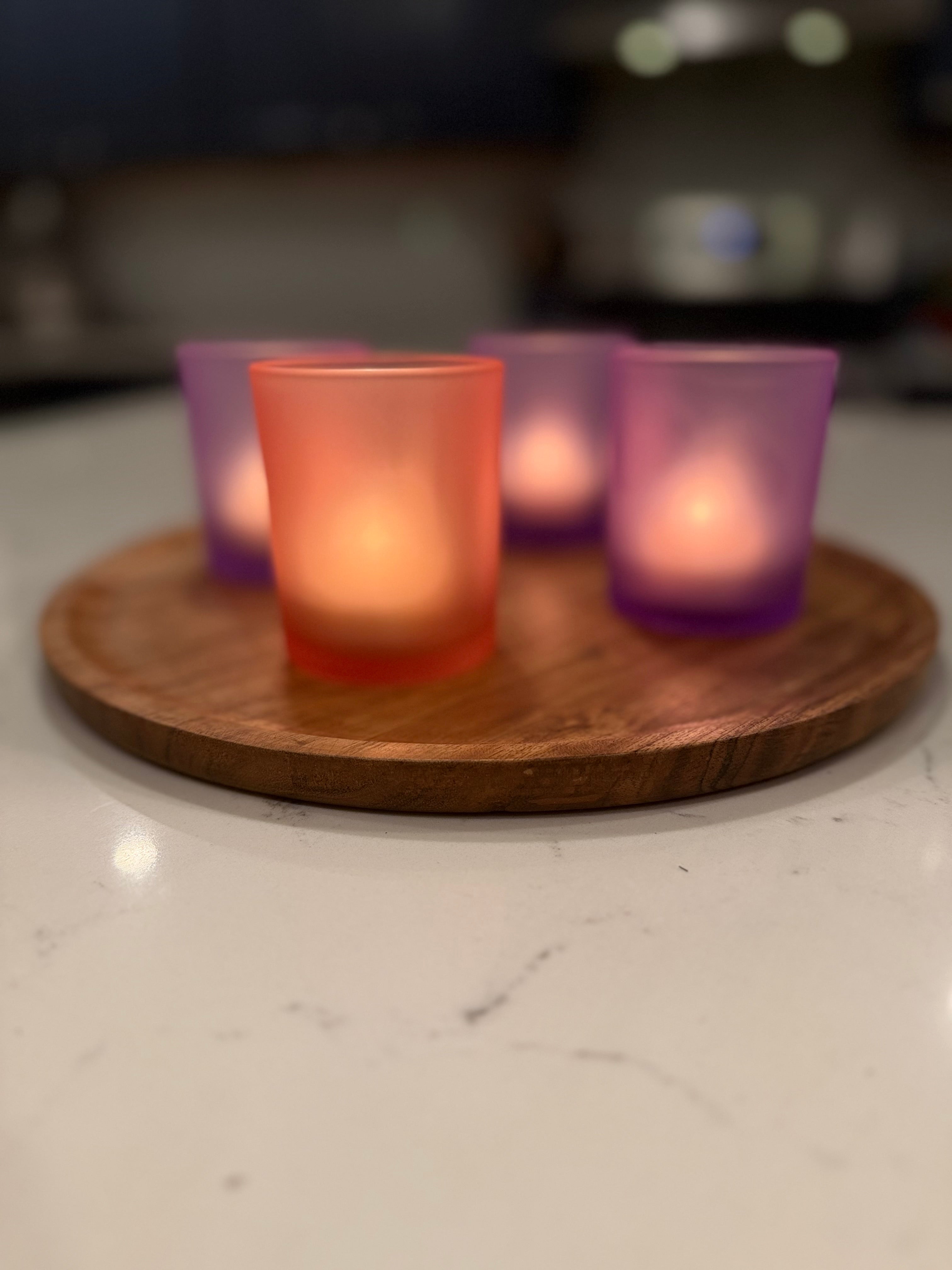 Advent Candle Votive Set