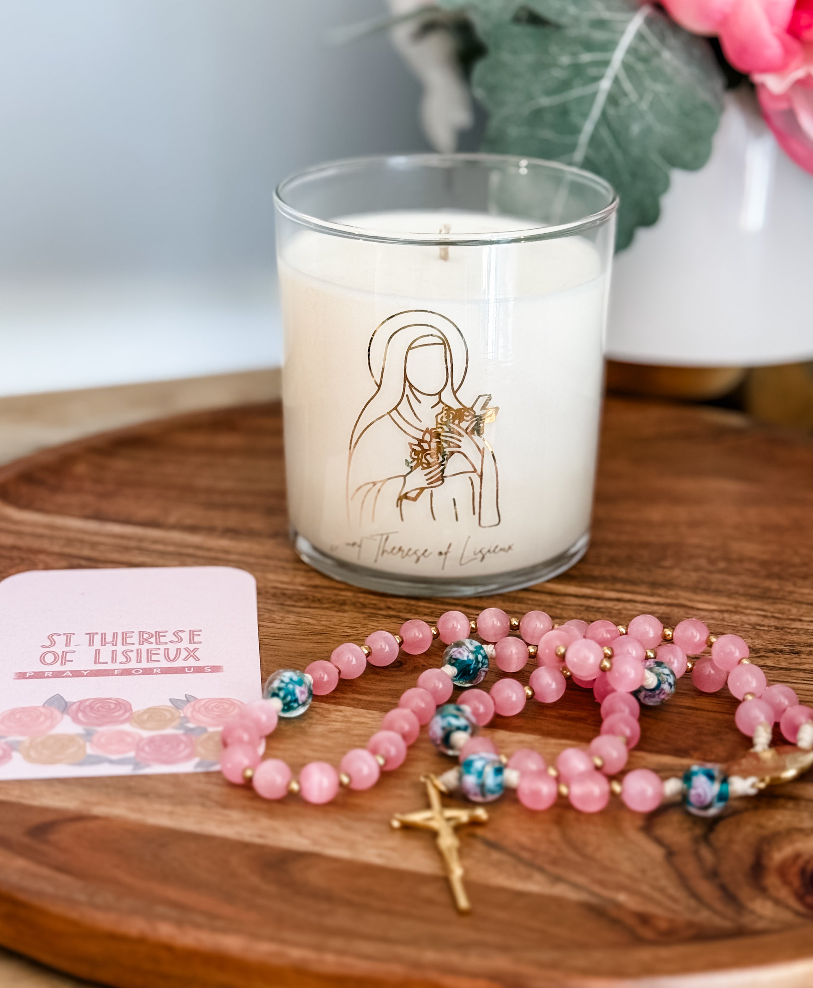 Saint Therese of Lisieux Candle