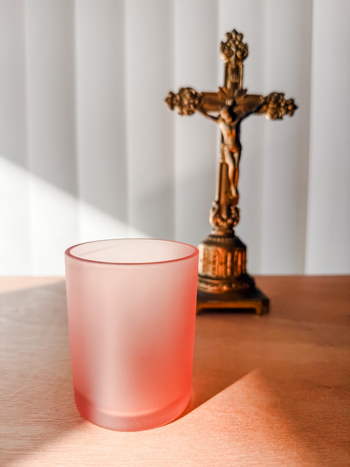 Rose Glass Votive