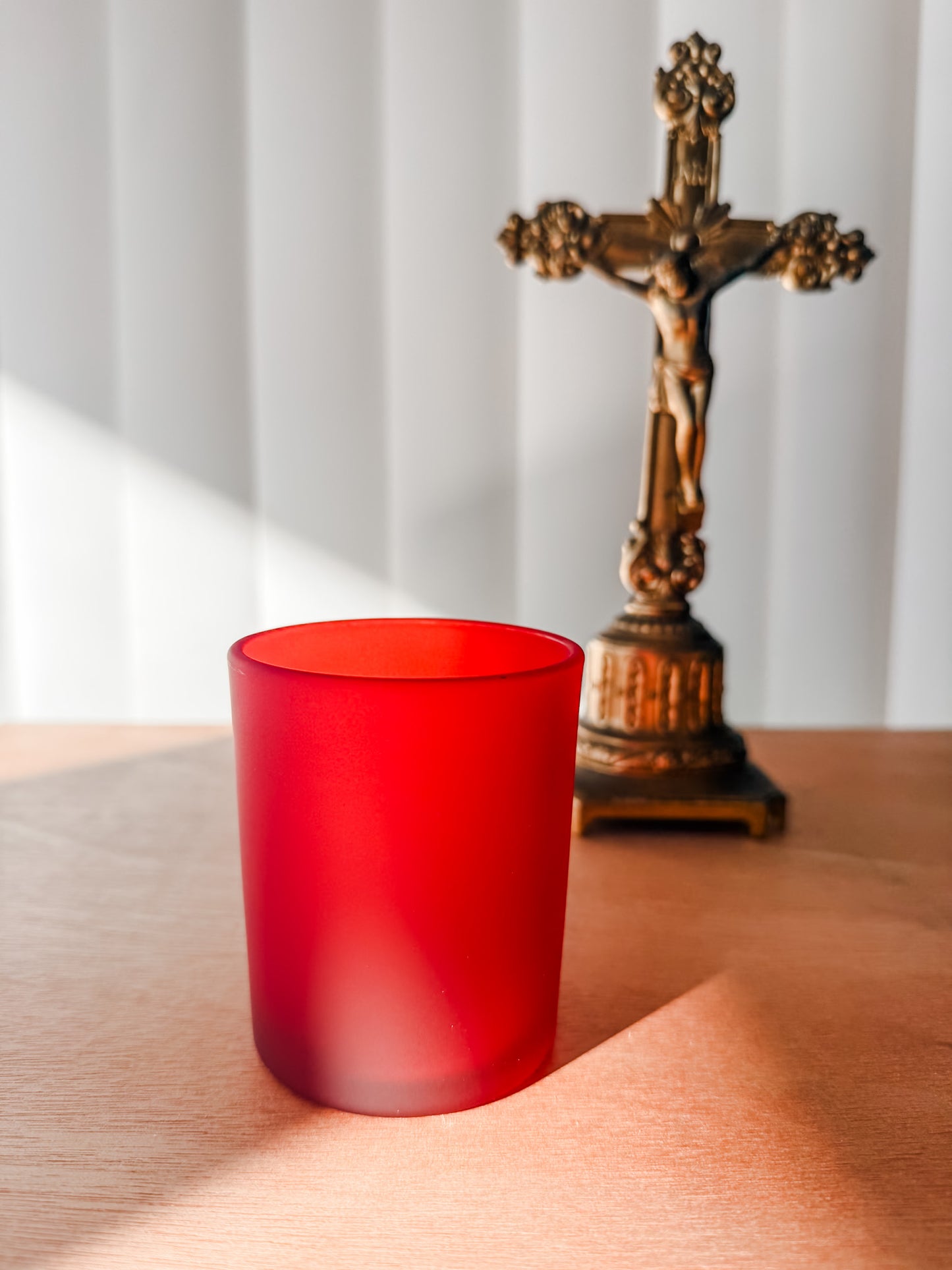 Red Glass Votive