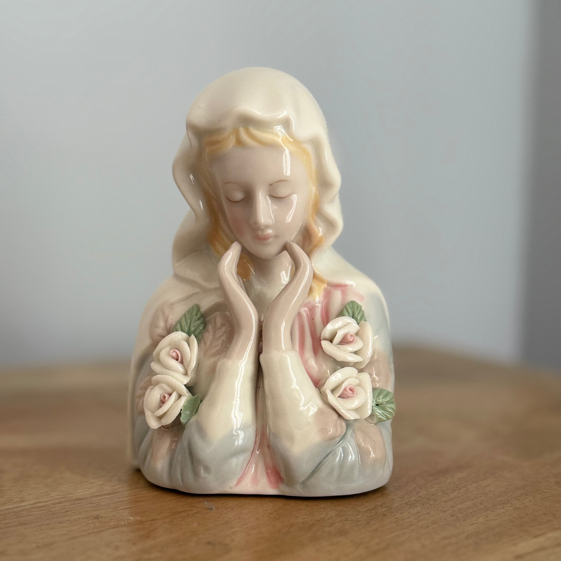 Handpainted Blessed Virgin Mary Bust