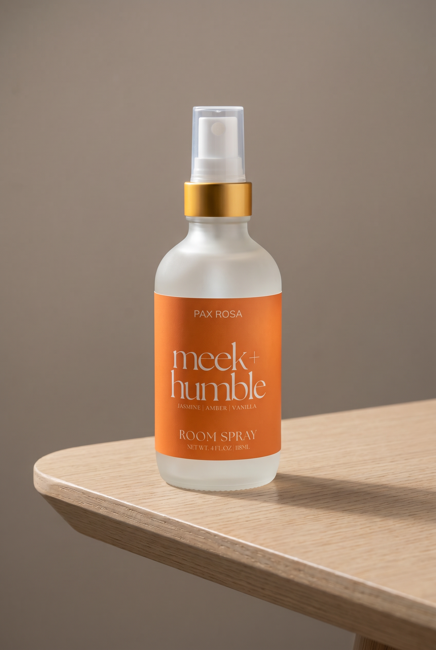 Meek+Humble Room Spray on table