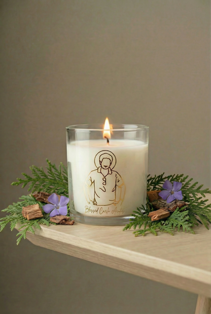 Saint Carlo Acutis Candle