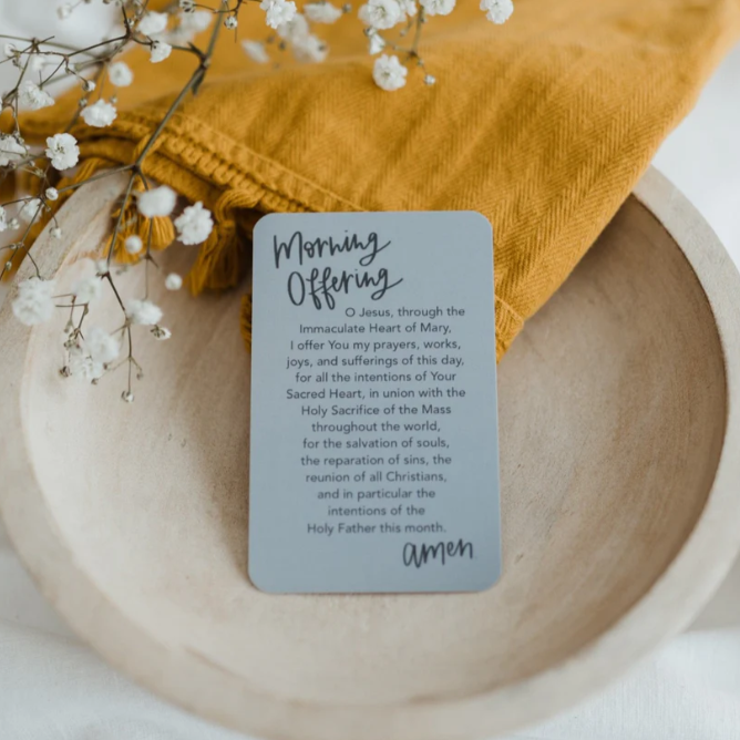Morning Offering Prayer Card