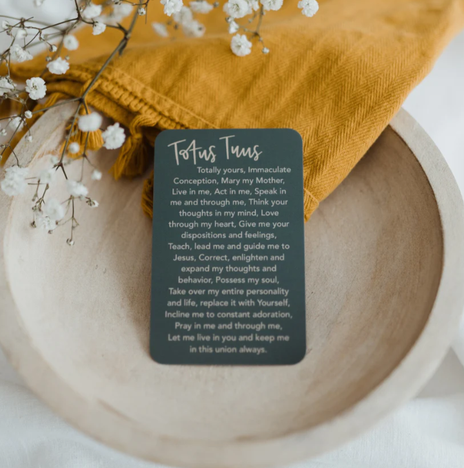 Totus Tuus Prayer Card