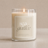 Candle labeled &