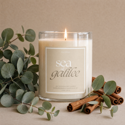 Candle labeled &