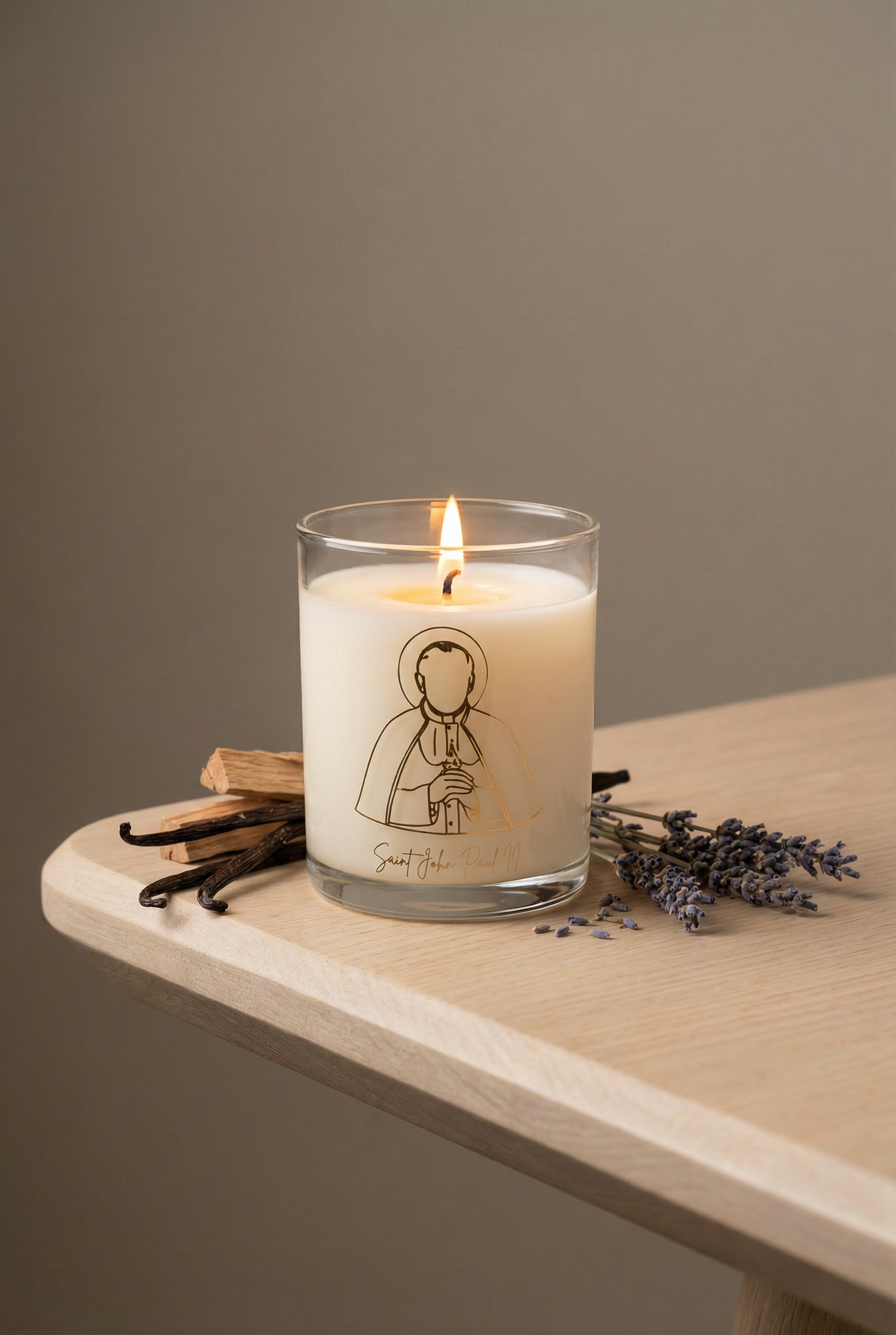 Saint John Paul II Candle