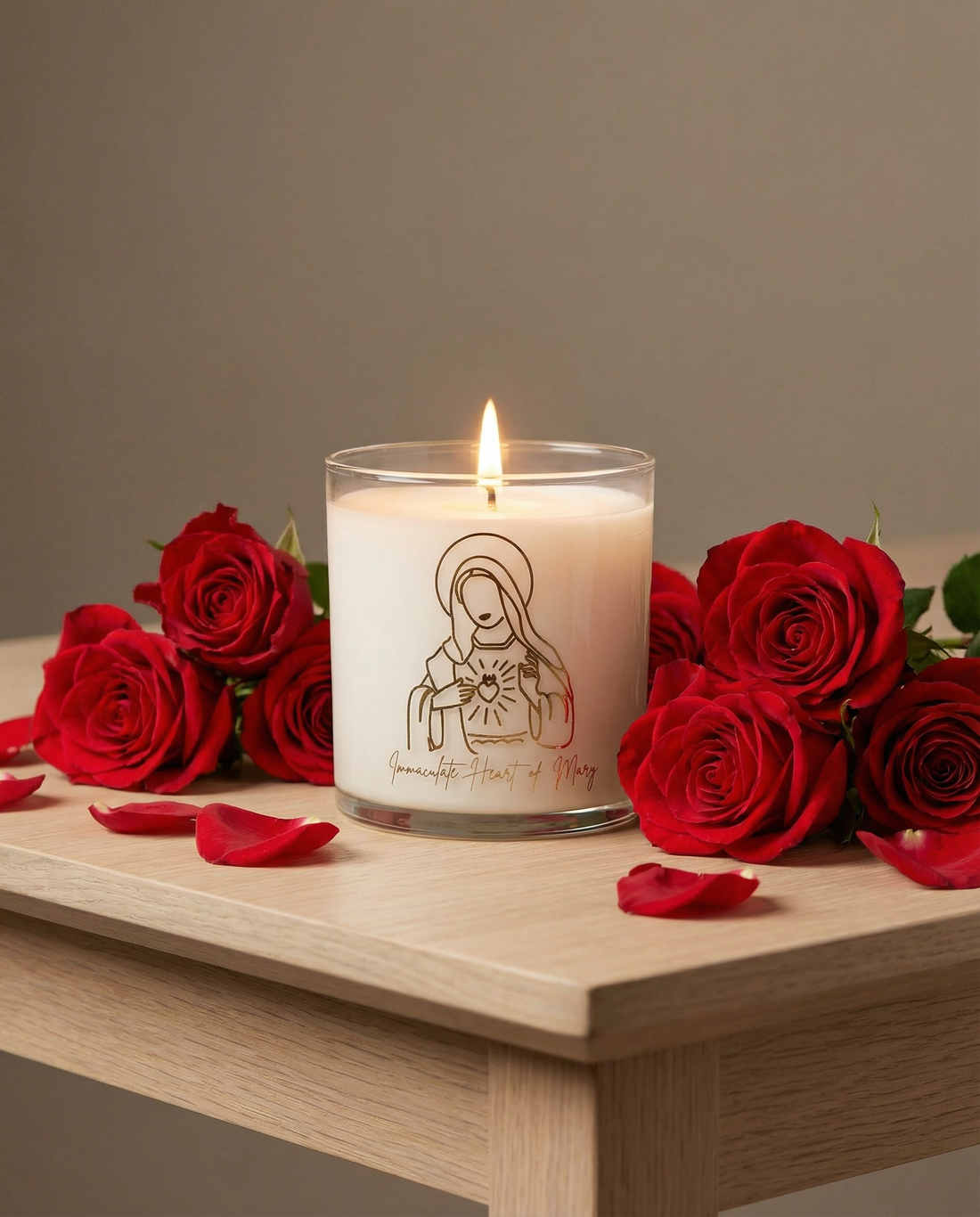 Immaculate Heart of Mary Candle