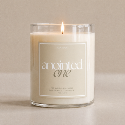 Candle in a glass jar with &