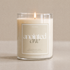 Candle in a glass jar with &