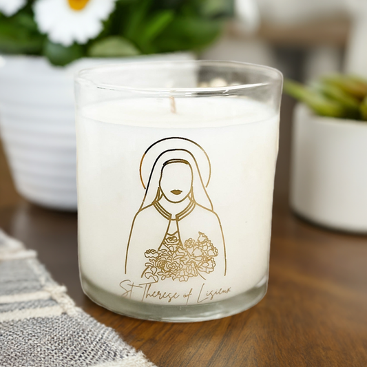 Saint Therese of Lisieux Candle
