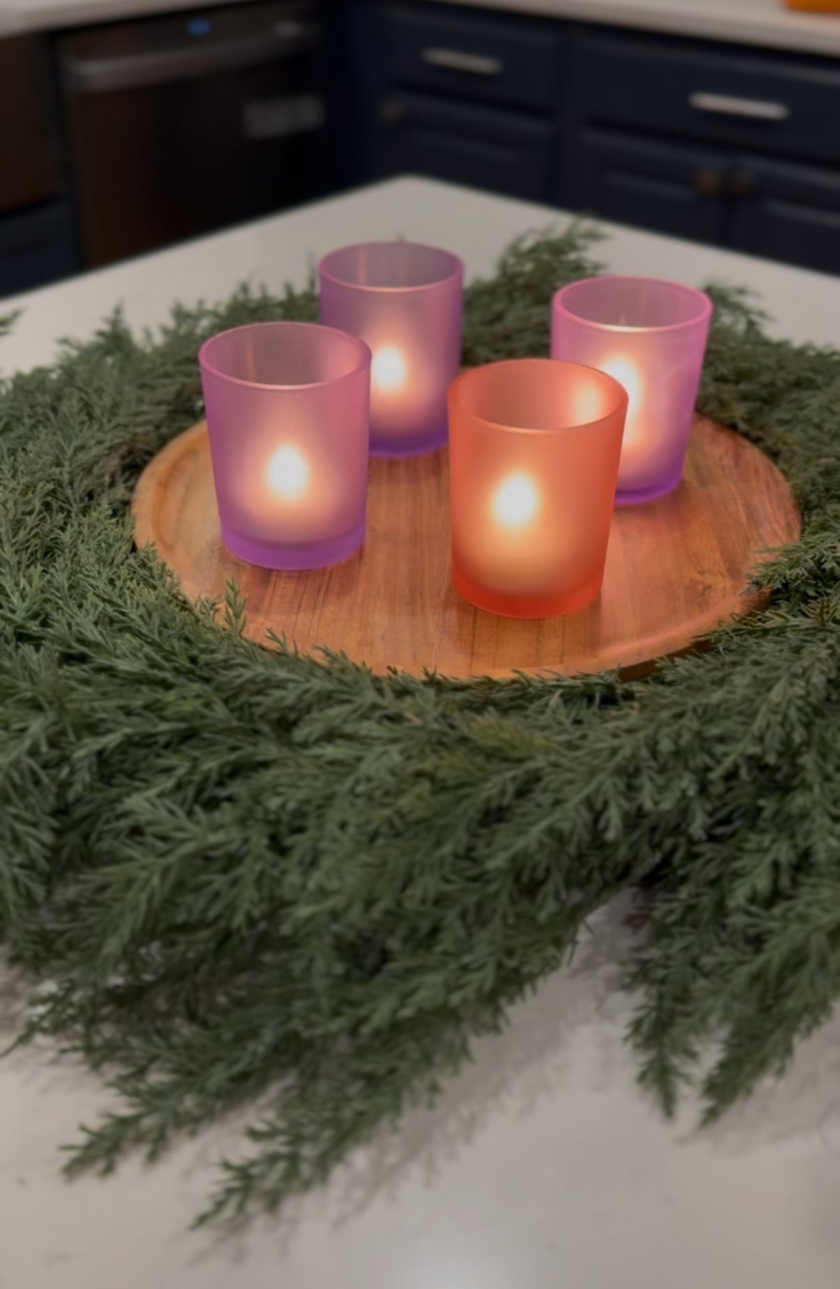 Advent Candle Votive Set