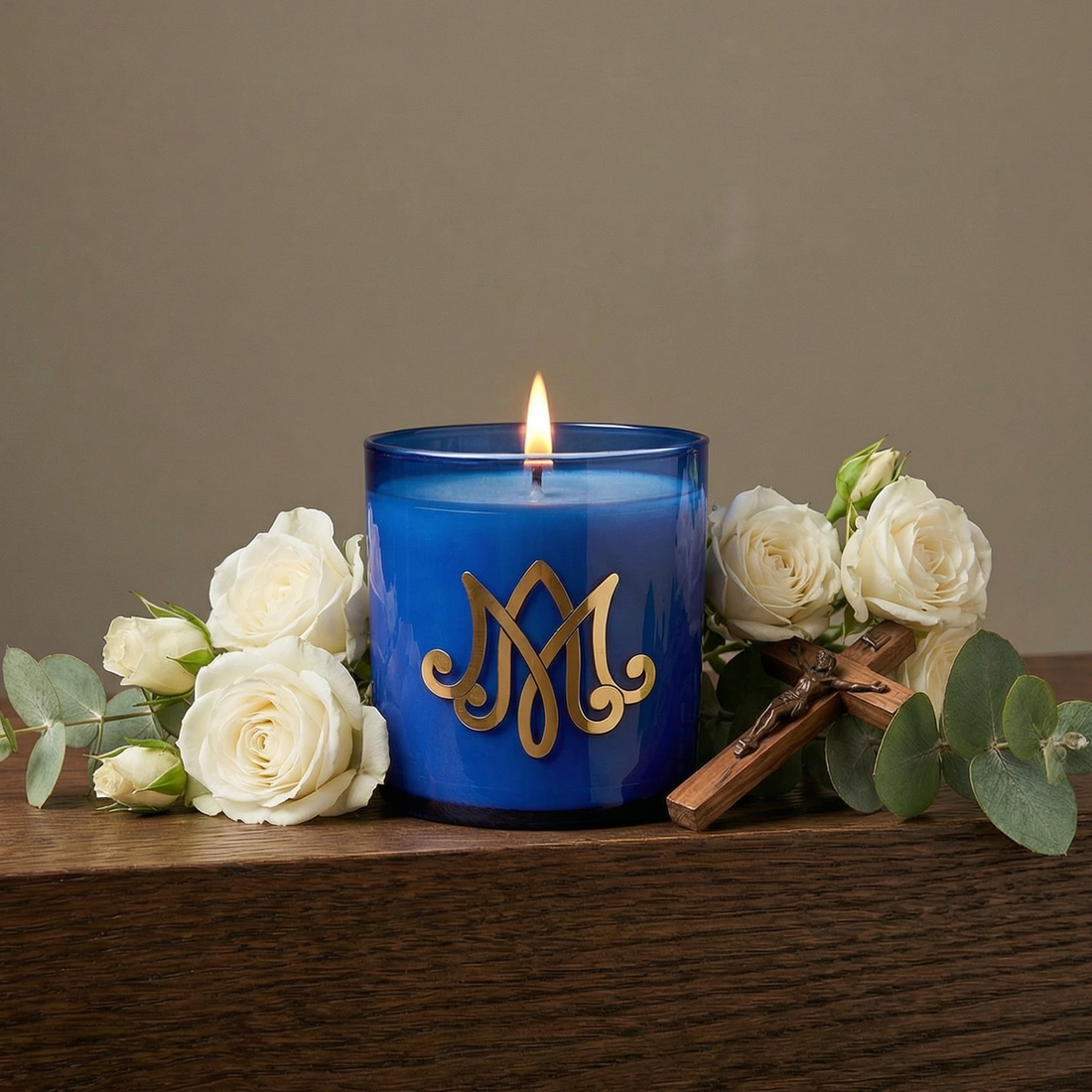 Auspice Maria Candle