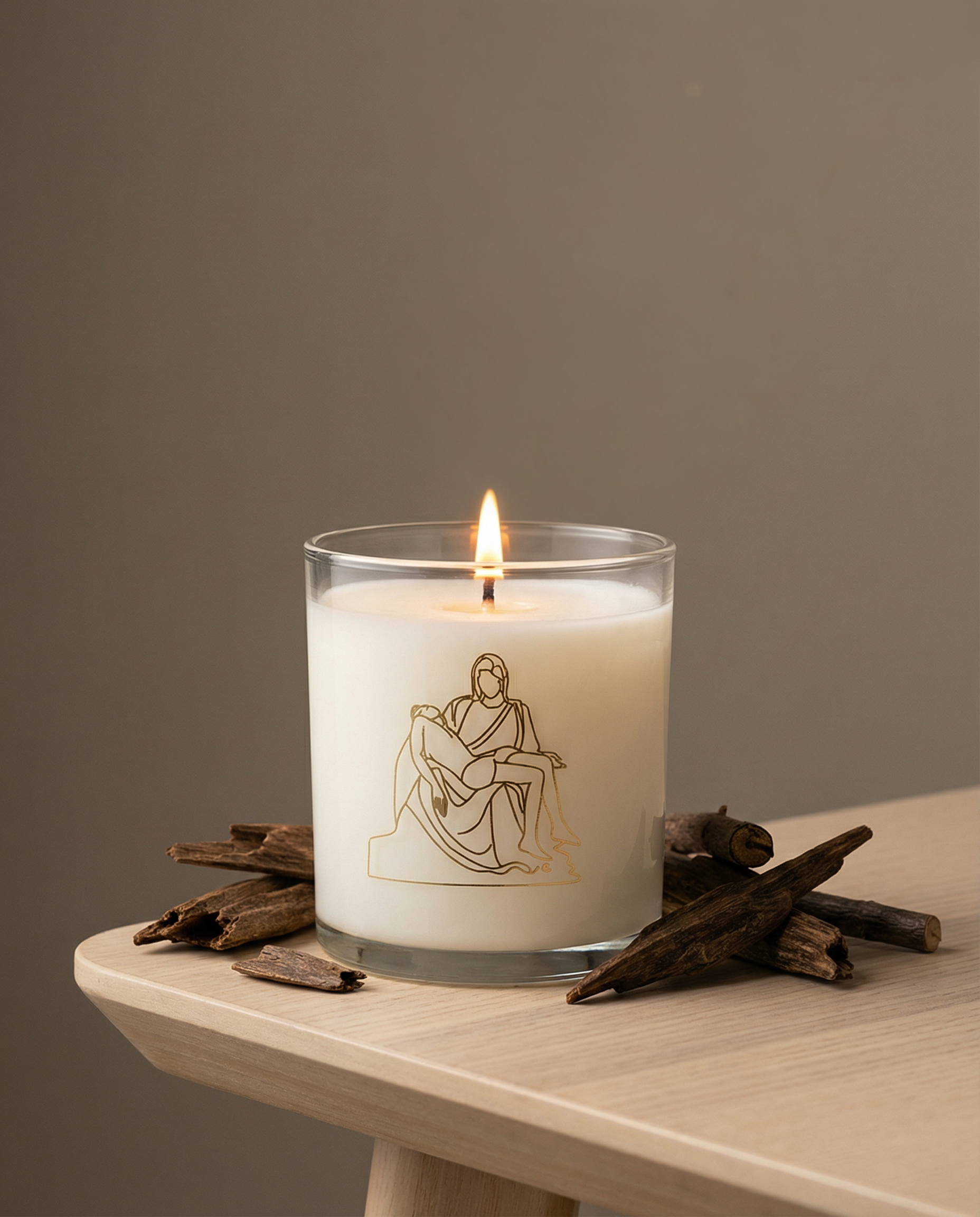 Pieta Candle