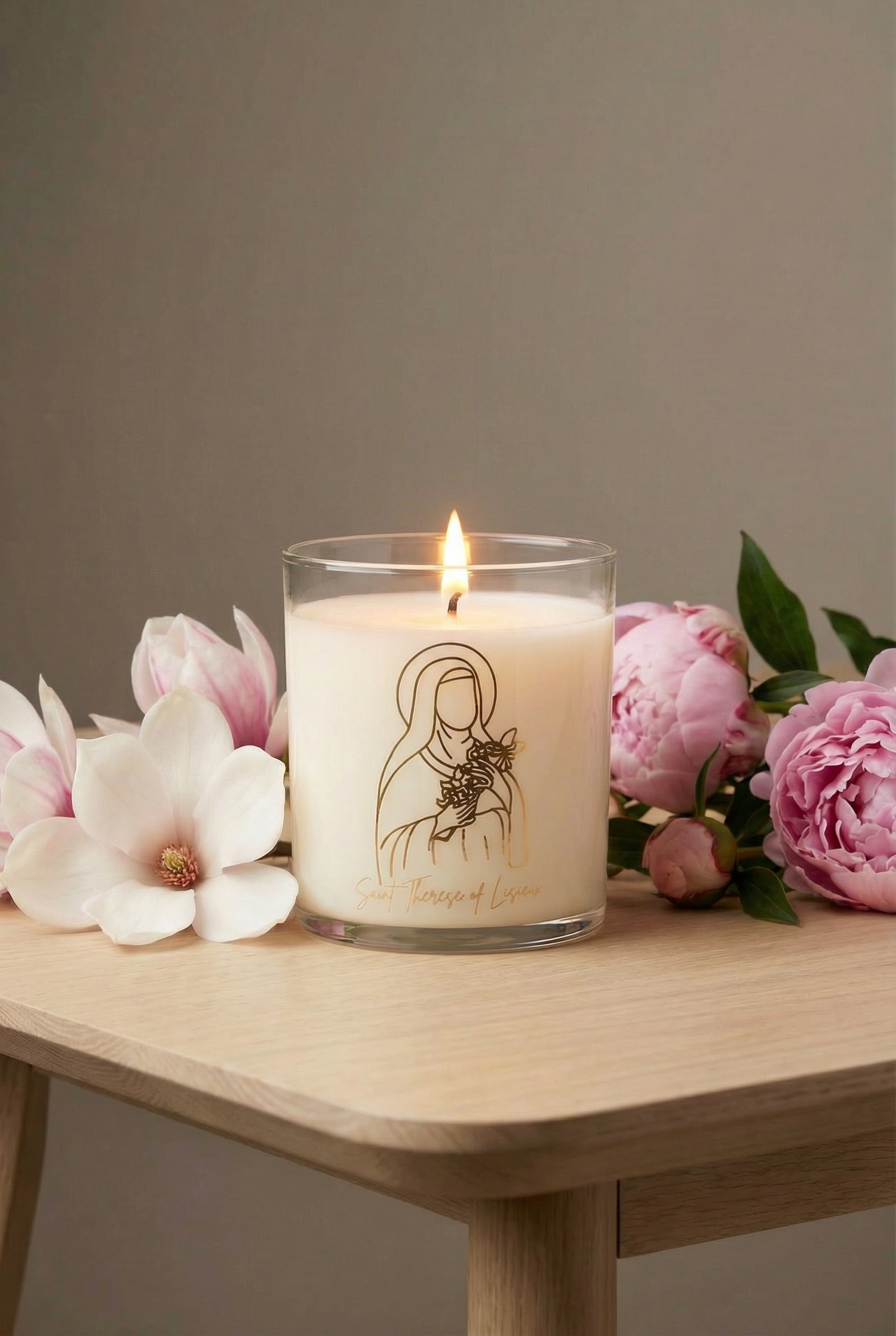 Saint Therese of Lisieux Candle