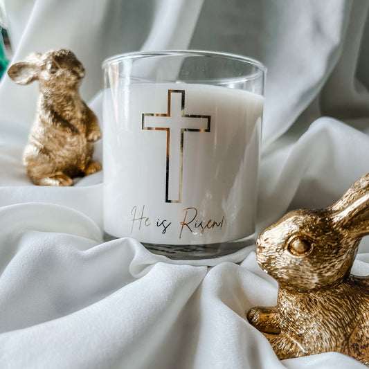 He is Risen Easter Candle