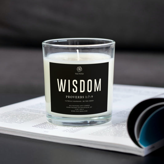 "The Wisdom Candle" Catholic Manhood Special Edition Candle